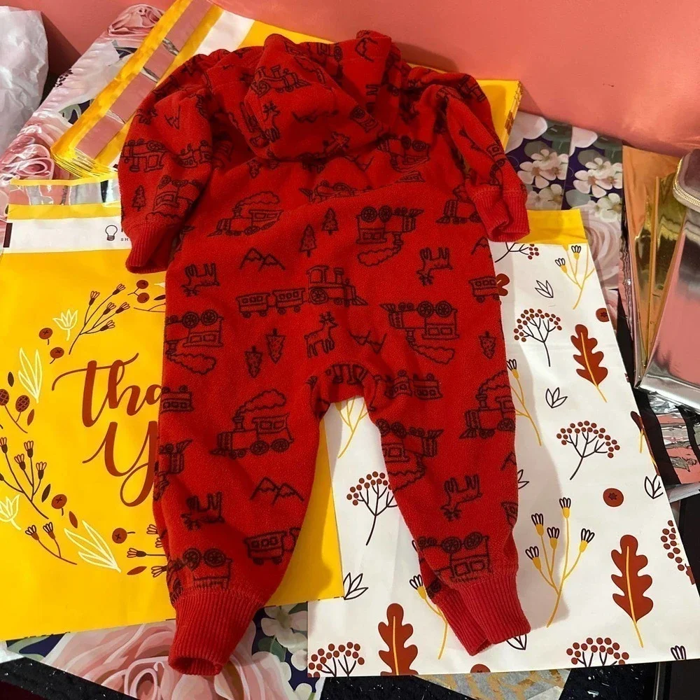 Carter’s fleece onesie pjs